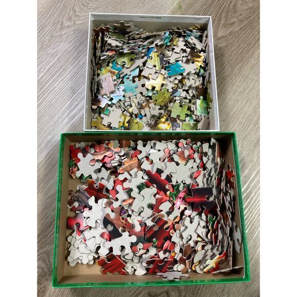 Jigsaw Puzzle Bundle Set of 2 300 Piece Christmas & Sea Turtle Pug-Mas Theme - Picture 8 of 9